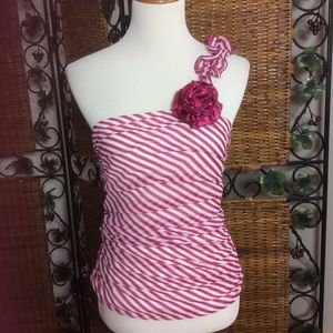 Love♥️Tease 1Shoulder w/Flower Camisole Size M